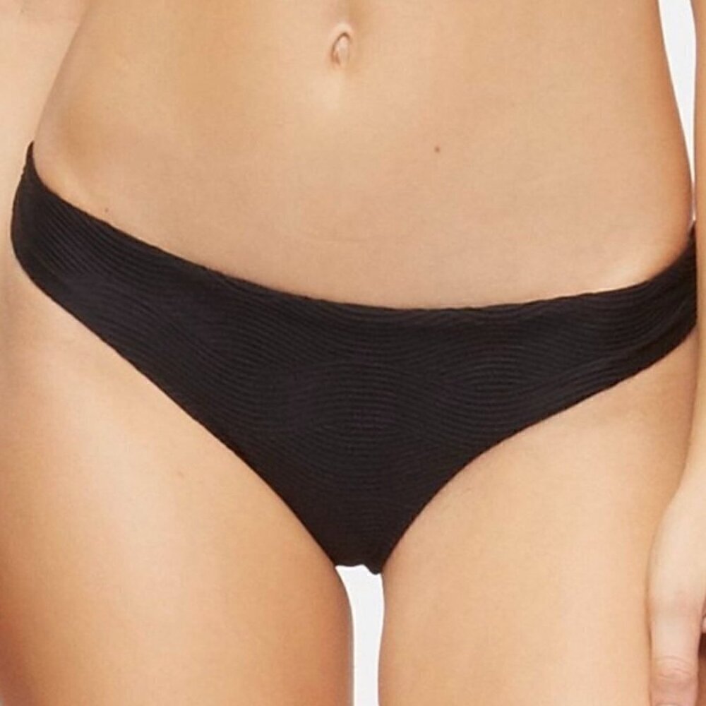 NWT Tavik Ali Mini Swim Bottom Textured Amalfi in Black - Large